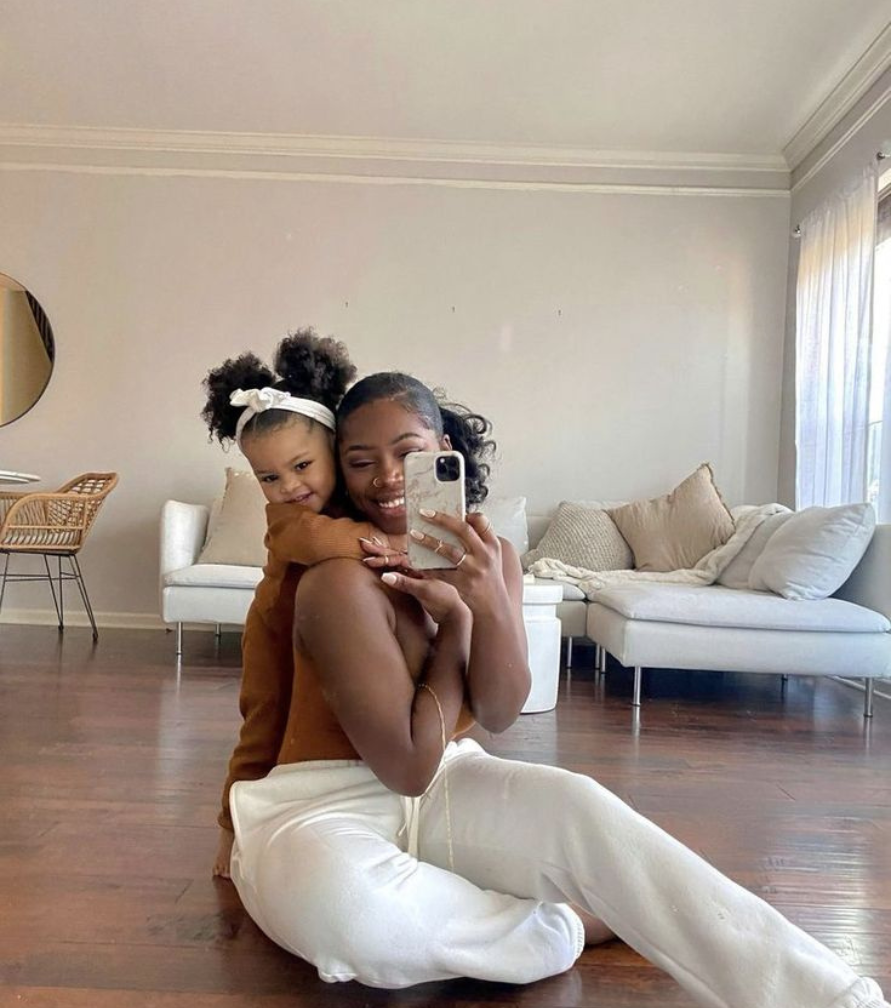 Mom-wearing matching-lounge-set at home looking stylish-and-comfortable