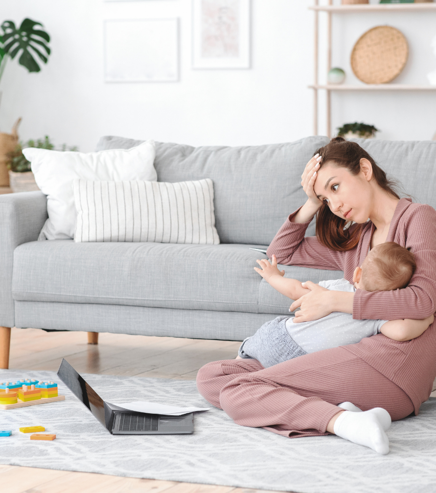 newborn-baby-routine-mother-holding-newborn-baby-survival-mode