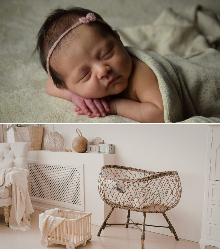 Newborn-sleep-essentials-and bassinet-setup”