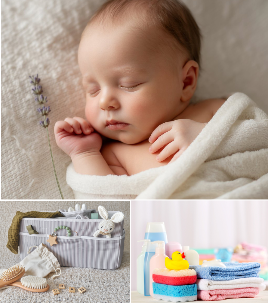 Newborn-sleep-essentials-and bassinet-setup”