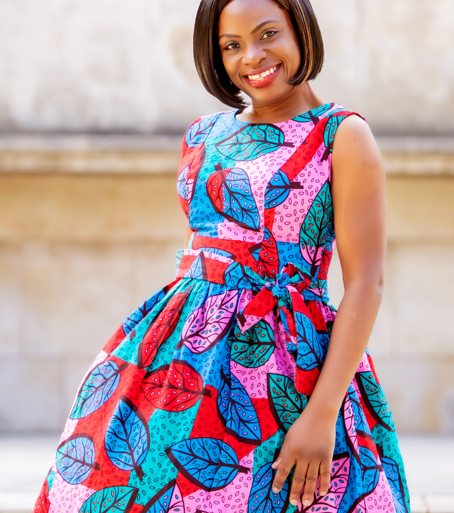 a-line-graduation-dress-for-moms-comfortable-flowy-outfit-idea