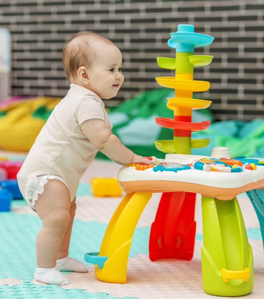 sensory-activities-for-babies-remote-control-car-cause-effect-play
