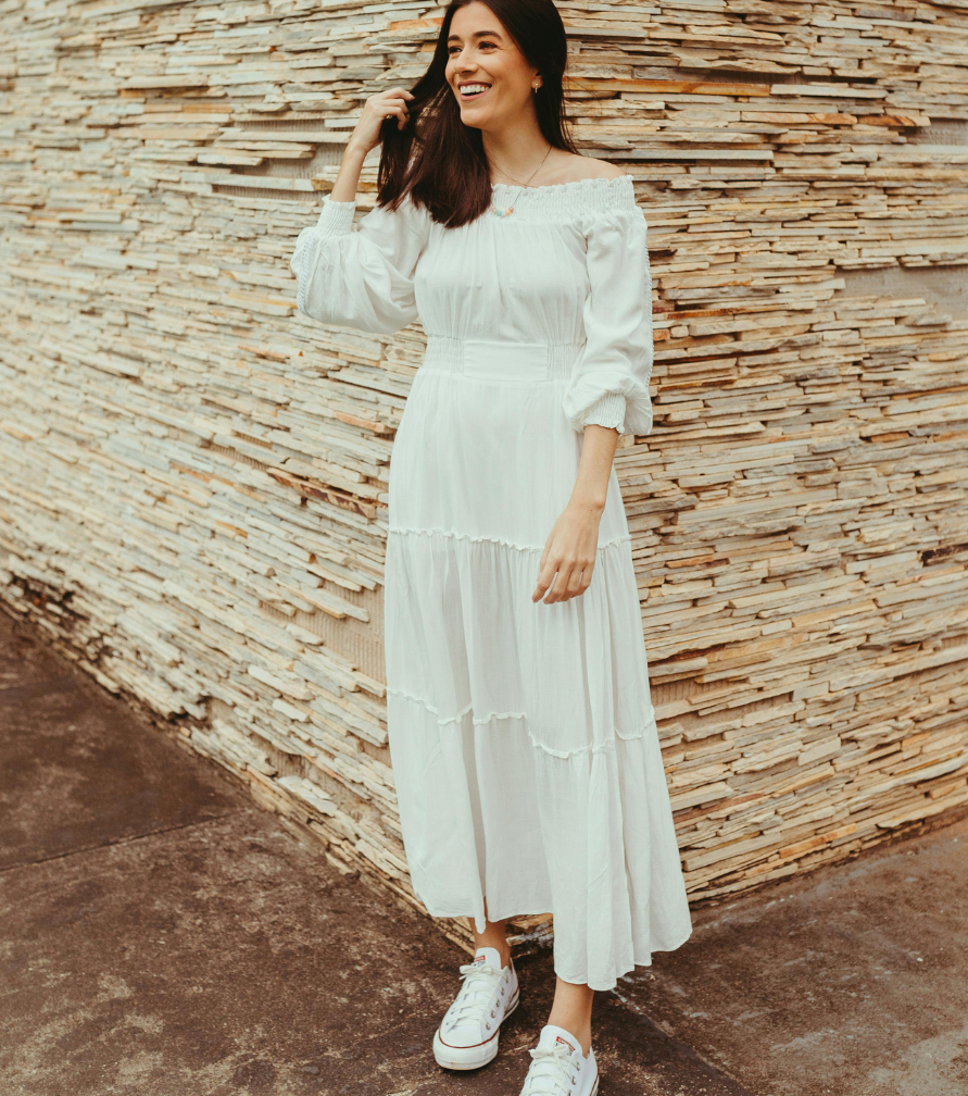 a-line-graduation-dress-for-moms-comfortable-flowy-outfit-idea