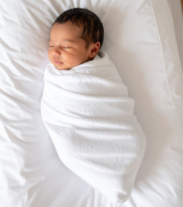 Muslin-swaddles-for-baby-shower-basket